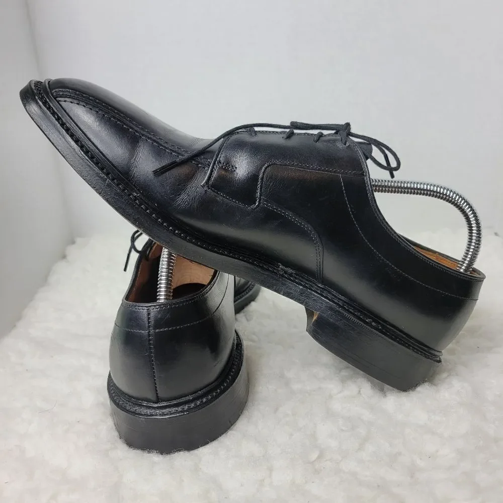 Allen Edmonds Hillcrest Shoes Men's Size 10 Black Leather Bicycle Toe Oxford
